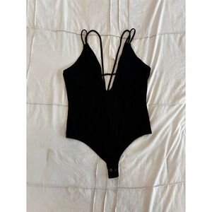 Express Black Strappy Bodysuit